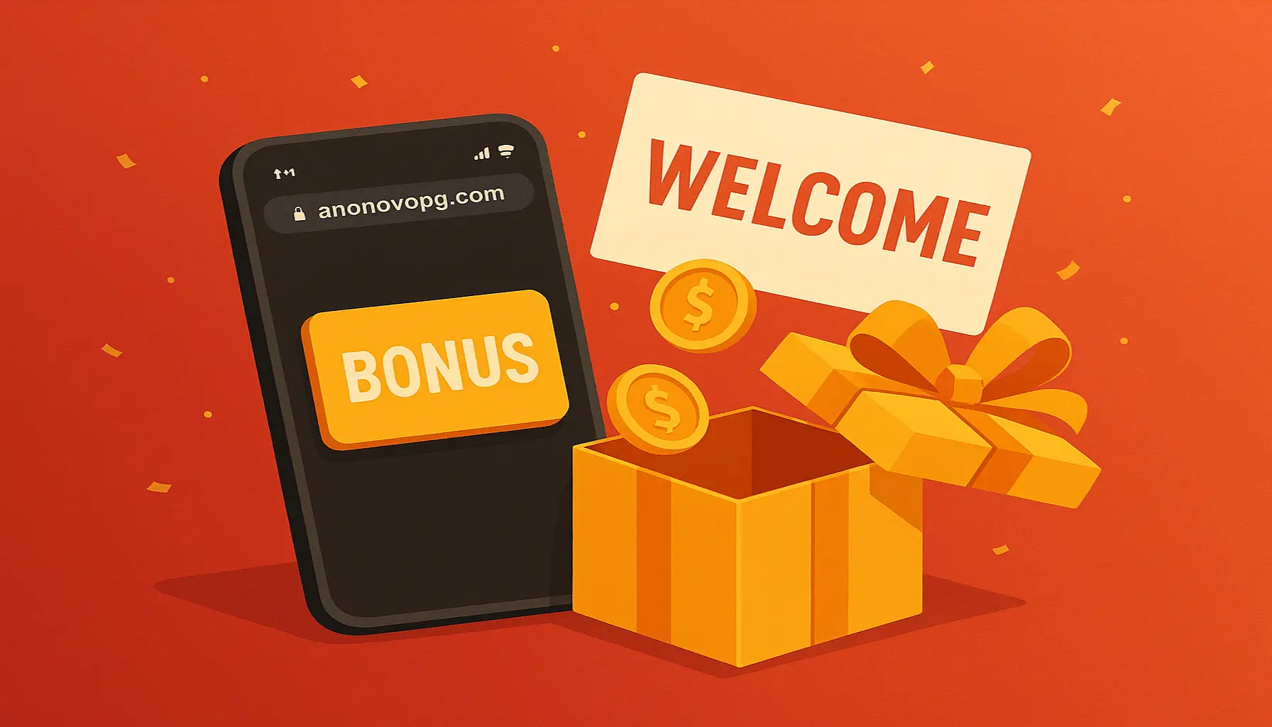 Criar uma nova Conta no plataforma ANONOVOPG.COM